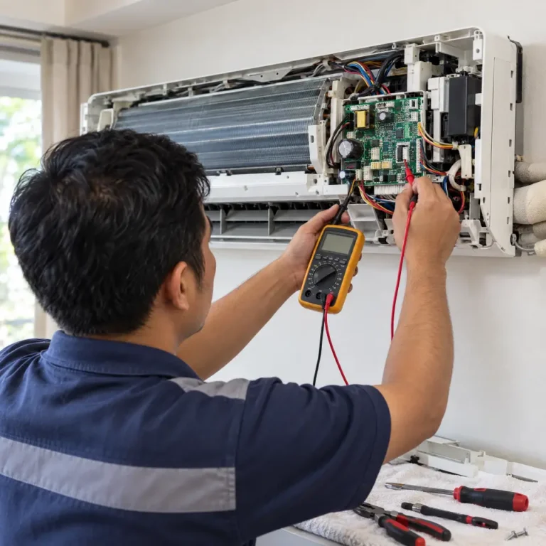 AC repair (pcb) by Sri Swastik Home Solutions technician in Chengalpattu