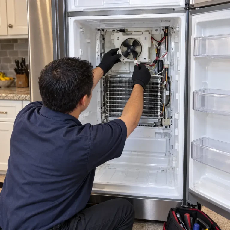 Fridge repair (fan) by Sri Swastik Home Solutions technician in Chengalpattu