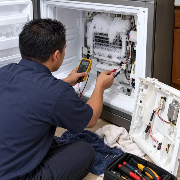 Fridge repair (frost and defrost) by Sri Swastik Home Solutions technician in Chengalpattu