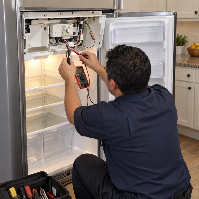 Fridge repair (thermostat) by Sri Swastik Home Solutions technician in Chengalpattu