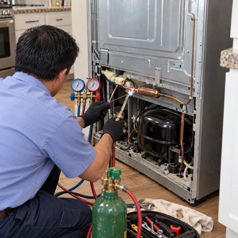 Fridge repair by Sri Swastik Home Solutions technician in Chengalpattu