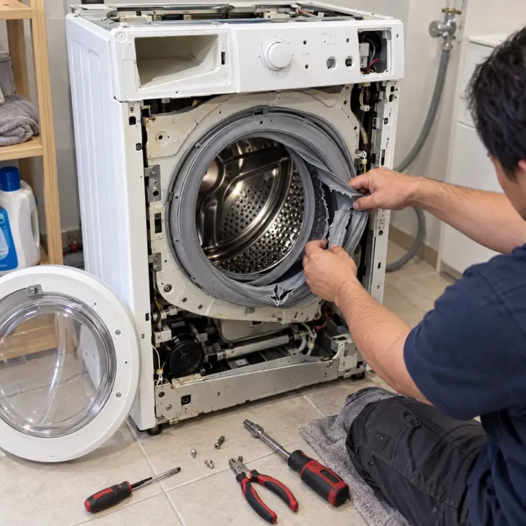 Washing machine repair (door seal) by Sri Swastik Home Solutions technician in Chengalpattu