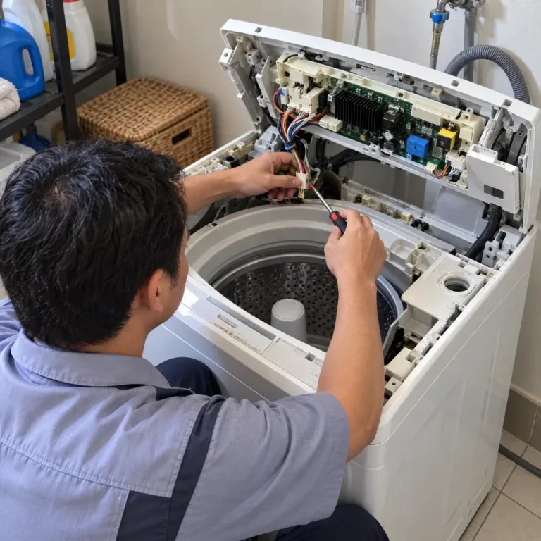 Washing machine repair (control board) by Sri Swastik Home Solutions technician in Chengalpattu